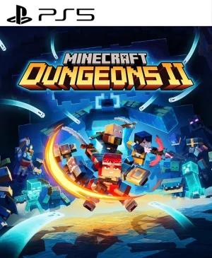 - Portada del juego Minecraft Dungeons II PS5